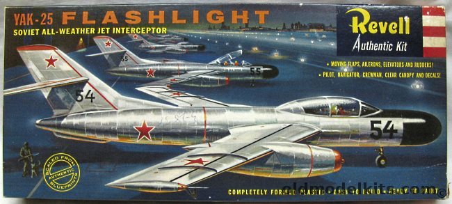 Revell 1/50 Yak-25 Flashlight 'S' kit, H296-98 plastic model kit